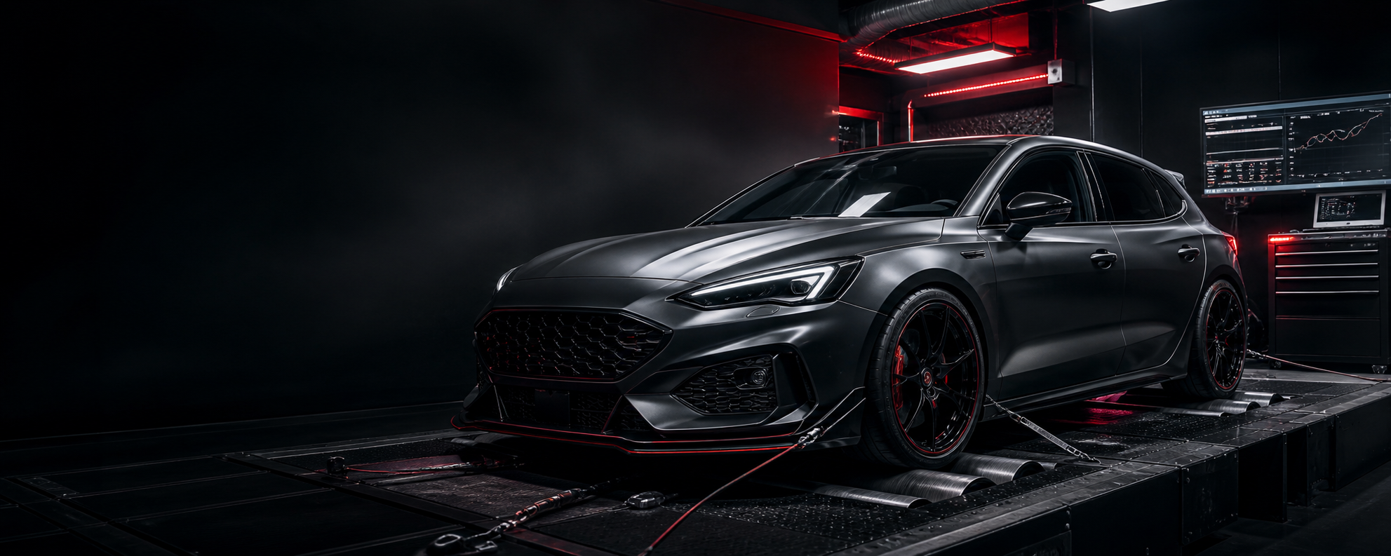 Performance vehicle undergoing in-house dyno development